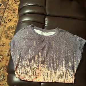 Stylish Gray and Tan Women's Top